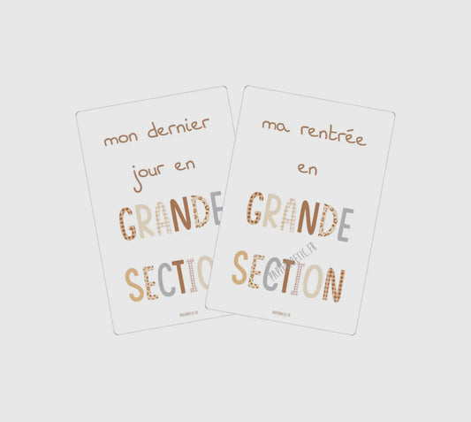 Cartes souvenirs école maternelle